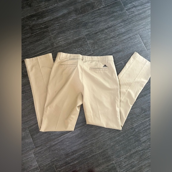 Adidas Men's Tan Golf Pants - Picture 4 of 4